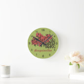 Horloge murale Bougainvillea (Maison)