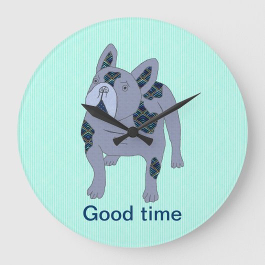 Horloge murale Bouledogue français (Recto)