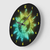 Horloge murale brillante (Angle)