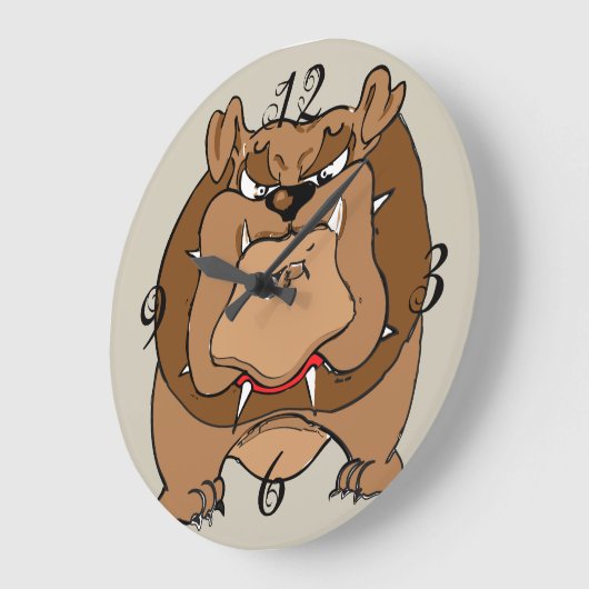 Horloge murale Buldog (Angle)