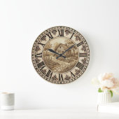 Horloge murale Cabane et Jardin (Maison)