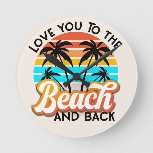 Horloge murale cadeau Ocean Lover (Recto)