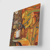 Horloge murale café ou thé (Angle)