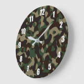 Horloge murale Camouflée (Angle)