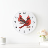 horloge murale cardinaux rouges (Maison)