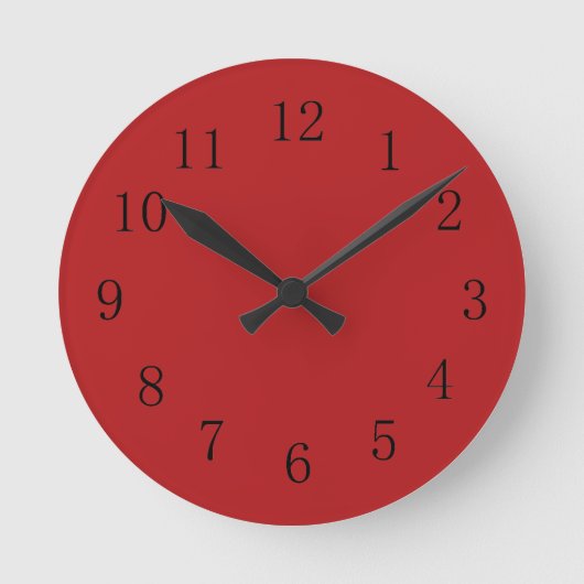 Horloge murale Carnelienne Rouge (Recto)