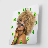 Horloge murale Carré Coiffeur (Angle)