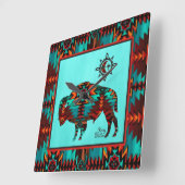 Horloge murale Carré de Buffalo Sud-Ouest (Angle)