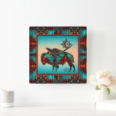 Horloge murale Carré de Buffalo Sud-Ouest (Maison)