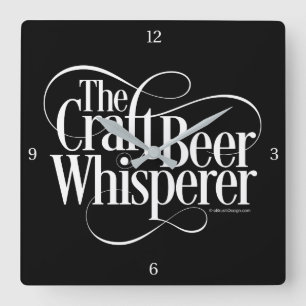 Horloge murale Carré de la bière d'artisanat