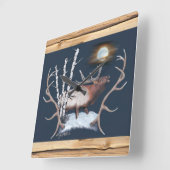 Horloge murale Carré de l'élingue-taureau (Angle)