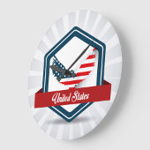 Horloge murale Carré des États-Unis