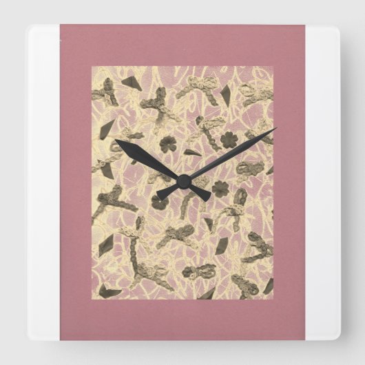 Horloge murale Carré des vaches flottantes (Recto)
