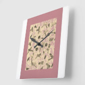 Horloge murale Carré des vaches flottantes (Angle)