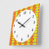 Horloge murale carré (grande) (Angle)