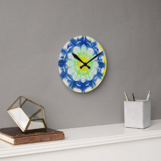Horloge murale Carreaux de marais Abstraits