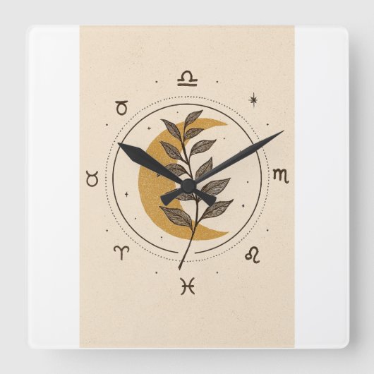 Horloge Murale Carrée (Recto)