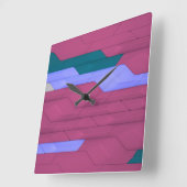 Horloge murale carrée Cyber Wall (Angle)
