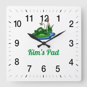 Horloge murale carrée de Kim