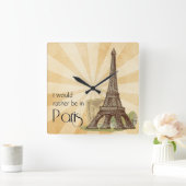 Horloge murale carrée de Paris (Maison)