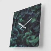 Horloge murale carrée Faerie Forest (Angle)