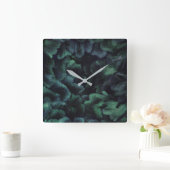 Horloge murale carrée Faerie Forest (Maison)
