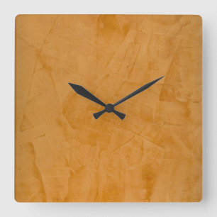 Horloge murale carrée Faux Finish Dante