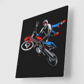 Horloge murale carrée pour moto (Angle)