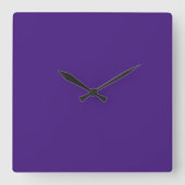 Horloge murale carrée violet Monster (Recto)