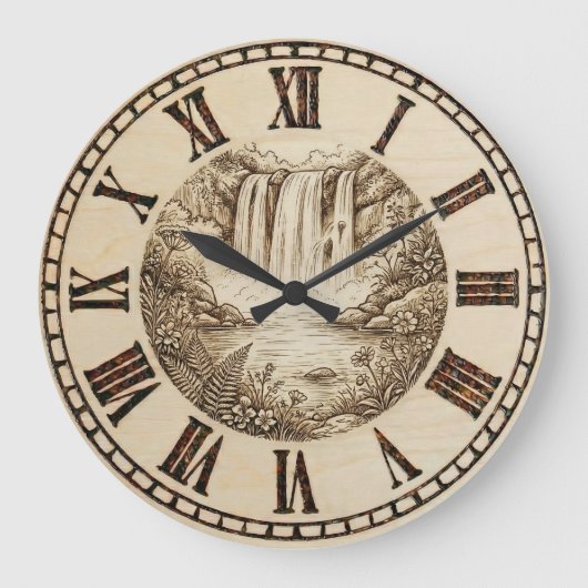 Horloge murale cascade (Recto)