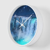 Horloge murale cascade gelée (Angle)