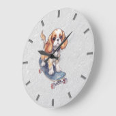 Horloge murale Cavalier King Charles Spaniel (Angle)