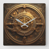 Horloge murale céleste Steampunk (Recto)