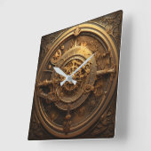Horloge murale céleste Steampunk (Angle)