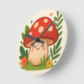 Horloge murale champignon esthétique mignon (Angle)