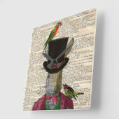 Horloge murale changée par page antique de livre (Angle)