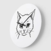 Horloge murale - Chat, Kitty (Angle)