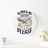 Horloge murale Check Please Retro Diner (Maison)