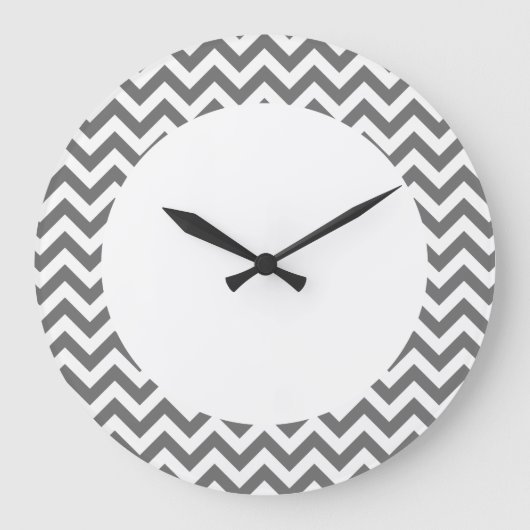 Horloge murale Chevron tendance (Recto)