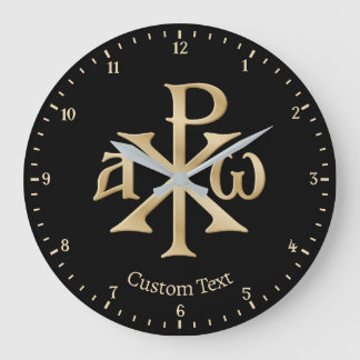 Horloge murale Chi Rho Christogram