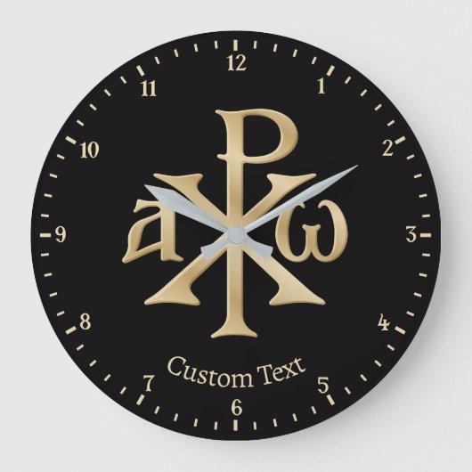 Horloge murale Chi Rho Christogram (Recto)