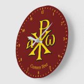 Horloge murale Chi Rho Christogram (Angle)