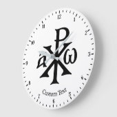 Horloge murale Chi Rho Christogram (Angle)