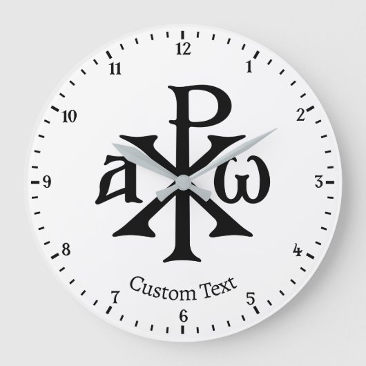 Horloge murale Chi Rho Christogram (Recto)