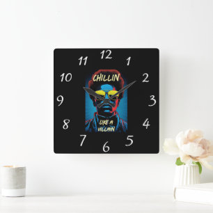 Horloge murale Chillin Like a Villain