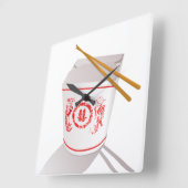 Horloge murale chinoise de plat à emporter de (Angle)