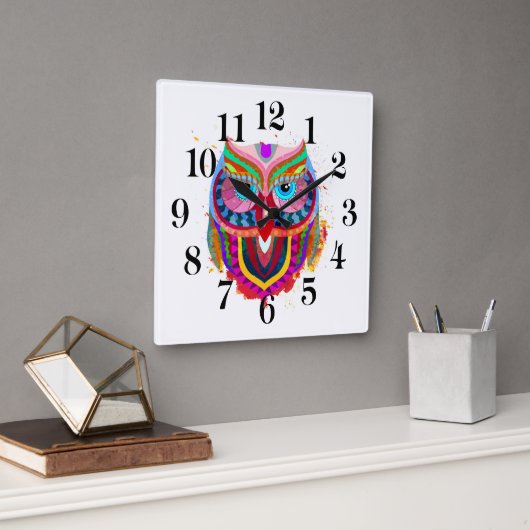 Horloge murale chouette (Bureau)