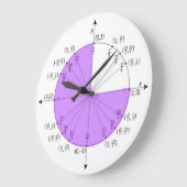 Horloge murale circulaire unitaire (Angle)