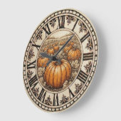 Horloge murale - Citrouille (Angle)