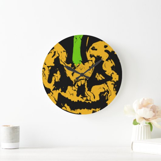 Horloge murale Citrouille d'Halloween (Maison)
